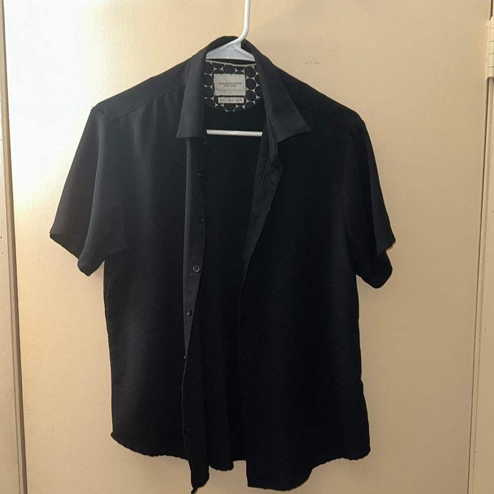 Black button up shirt